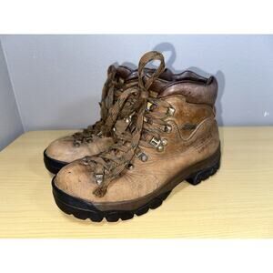 ZAMBERLAN Gore-Tex Leather Hiking Boots Tan Men’s US 7.5 / EU 40 Italy Vibram